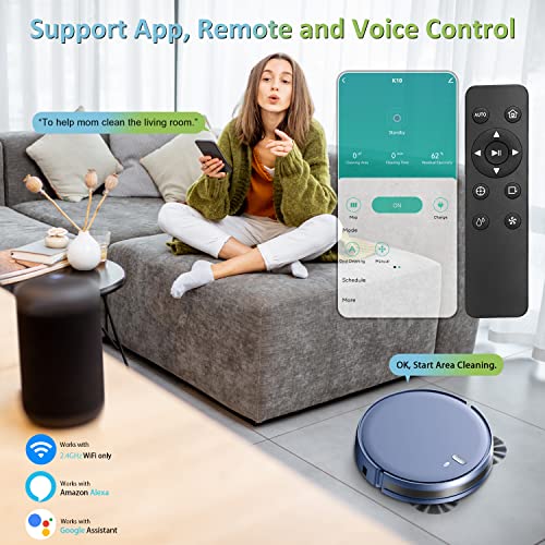 Alexa compatible robot vacuum and mop combo
