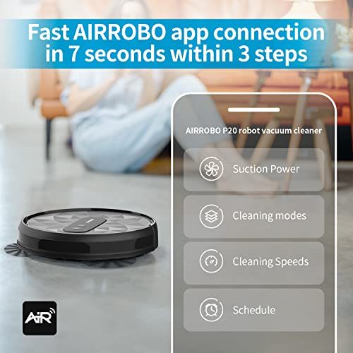 High Power Robotic Vacuum for Pet Hair, Floors