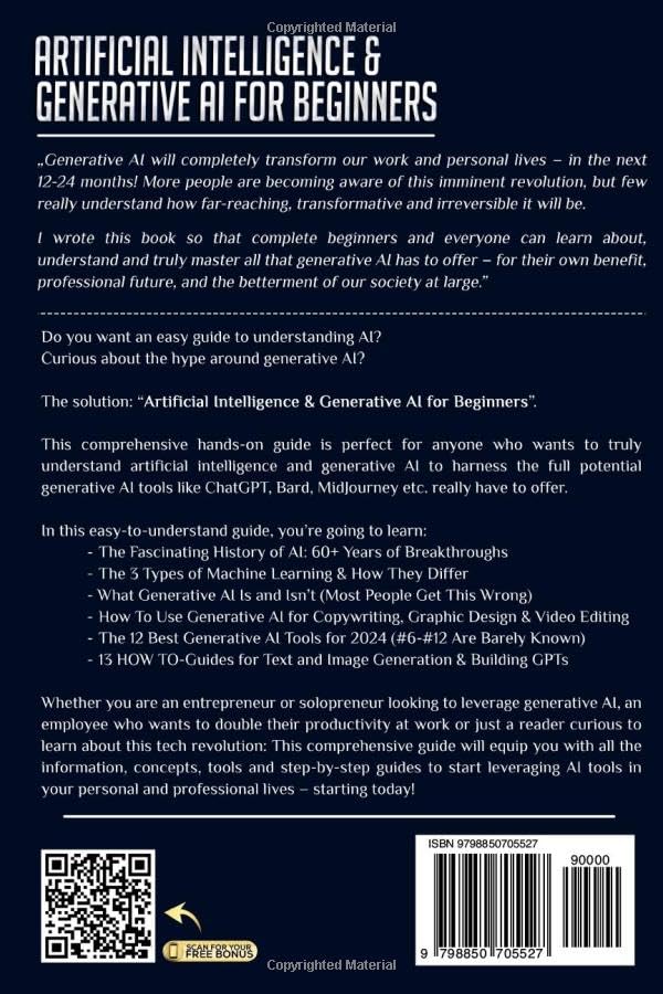 Beginner's Guide to Artificial Intelligence & Generative AI