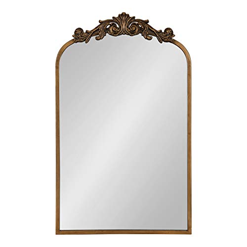 Gold Arch Mirror, Baroque Inspired Wall Decor