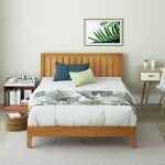 Zinus Leah Bamboo Bed Frame with Headboard, Queen