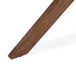 Modway Crossroads Round Wooden Dining Table, Walnut