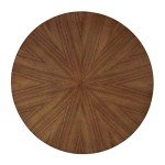 Modway Crossroads Round Wooden Dining Table, Walnut