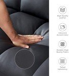 Mopio Aaron Midnight Black Futon Sleeper Sofa