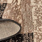 Modern Geometric Jute Backed Area Rug, 6' x 9