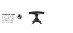 Black Round Pedestal Dining Table by Home Styles