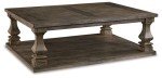 Farmhouse Coffee Table in Weathered Gray Finish