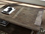 Farmhouse Coffee Table in Weathered Gray Finish