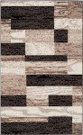 Rockwood Modern Area Rug, Chocolate, 5' x 8