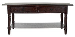 Boris Dark Cherry Coffee Table by Safavieh