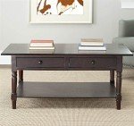 Boris Dark Cherry Coffee Table by Safavieh