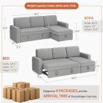 Light Gray L-Shaped Sectional Sofa with Chaise