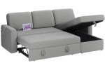 Light Gray L-Shaped Sectional Sofa with Chaise