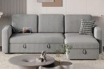 Light Gray L-Shaped Sectional Sofa with Chaise