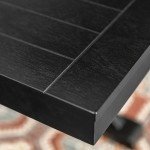 Black Antique Wood Dining Table for the Kitchen