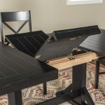 Black Antique Wood Dining Table for the Kitchen