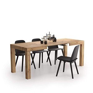 Expandable Kitchen Table, First, Wotan Oak Finish