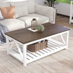 ChooChoo White Farmhouse Coffee Table