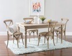 Brown Linon Dining Table for Modern Homes