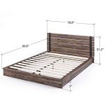 Zinus Brock King Metal and Wood Bed Frame
