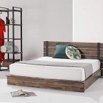 Zinus Brock King Metal and Wood Bed Frame