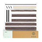 Zinus Brock King Metal and Wood Bed Frame