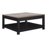 Ameriwood Carver Black Coffee Table