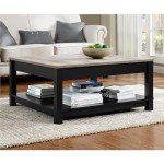 Ameriwood Carver Black Coffee Table