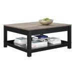 Ameriwood Carver Black Coffee Table