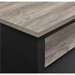 Ameriwood Carver Black Coffee Table