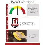 Ameriwood Carver Black Coffee Table