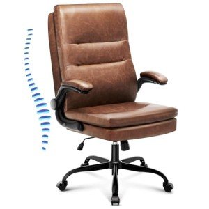 Big and Tall Vintage Leather Office Chair