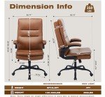 Big and Tall Vintage Leather Office Chair