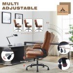 Big and Tall Vintage Leather Office Chair