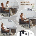 Big and Tall Vintage Leather Office Chair