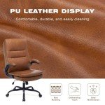 Big and Tall Vintage Leather Office Chair