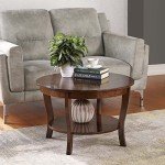 Espresso Round Coffee Table by American Heritage