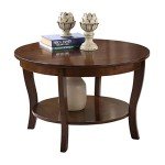 Espresso Round Coffee Table by American Heritage