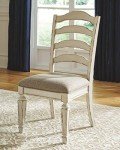 Ashley Realyn Chipped White Ladder Back Dining Chair