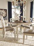 Ashley Realyn Chipped White Ladder Back Dining Chair