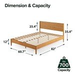 ZINUS Allen Mid Century Queen Wood Bed Frame
