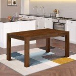 Celina Rustic Walnut Rectangle Kitchen Table 36x60