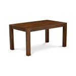 Celina Rustic Walnut Rectangle Kitchen Table 36x60