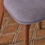 Molly Mid Century Modern Dark Grey Dining Chairs Set