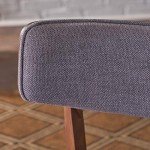 Molly Mid Century Modern Dark Grey Dining Chairs Set