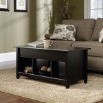 Sauder Lift-Top Coffee Table in Black
