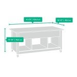 Sauder Lift-Top Coffee Table in Black