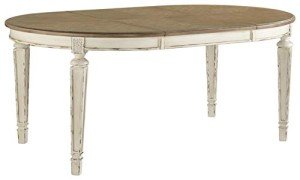 Realyn Chipped White Dining Room Table by Ashley