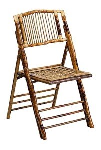 Bamboo Folding Chairs - Set of 4