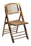 Bamboo Folding Chairs - Set of 4